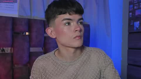Snapshot of angelocute_ chatting on February 5, 3:55 am Angelo I work from home this is my room online show from February 5, 3:55 am