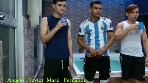 Snapshot of boysgang_sex chatting on December 22, 11:33 am Angelo Mark Fernando Taylor online show from December 22, 11:33 am