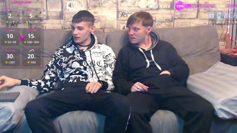 Max tall dark-haired guy with tattoos and Phil blond-haired online show from March 30, 1:50 am