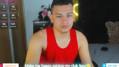 Snapshot of teddy_cowboy chatting on March 7, 12:23 pm Follow me on Twitter boys ryder and instagram teddyscoot 12 online show from March 7, 12:23 pm