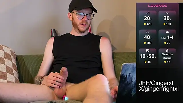 Gingerxl8 online show from June 14, 1:47 am