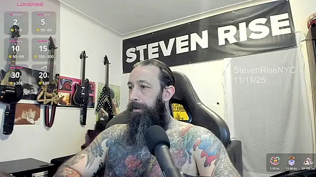 StevenRiseNYC online show from November 12, 2:34 pm