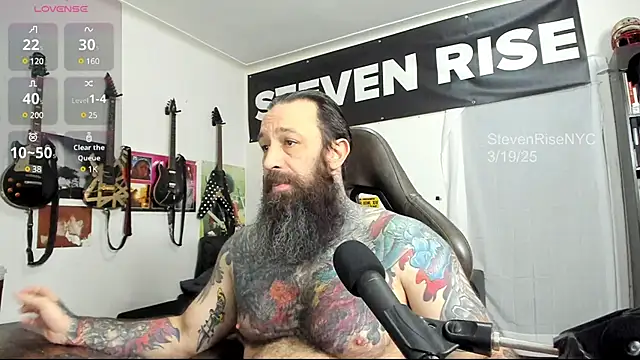 Snapshot of StevenRiseNYC chatting on March 19, 12:12 pm StevenRiseNYC online show from March 19, 12:12 pm