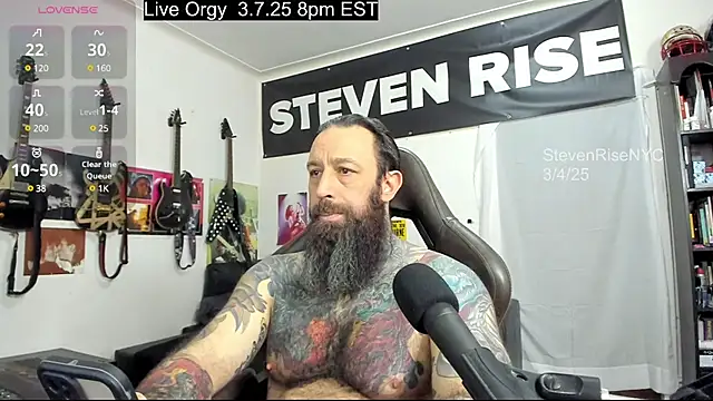 Snapshot of StevenRiseNYC chatting on March 6, 2:18 pm StevenRiseNYC online show from March 6, 2:18 pm